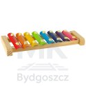 Cymbałki drewniane kolorowe edukacyjne