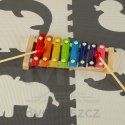 Cymbałki drewniane kolorowe edukacyjne
