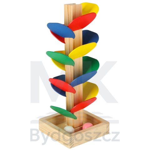 Drzewko edukacyjne klocki drewniane tor kulkowy Kulodrom Montessori Drzewko edukacyjne klocki drewniane tor kulkowy Kulodrom Montessori