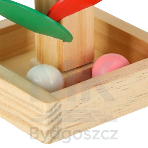 Drzewko edukacyjne klocki drewniane tor kulkowy Kulodrom Montessori Drzewko edukacyjne klocki drewniane tor kulkowy Kulodrom Montessori
