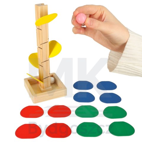 Drzewko edukacyjne klocki drewniane tor kulkowy Kulodrom Montessori Drzewko edukacyjne klocki drewniane tor kulkowy Kulodrom Montessori