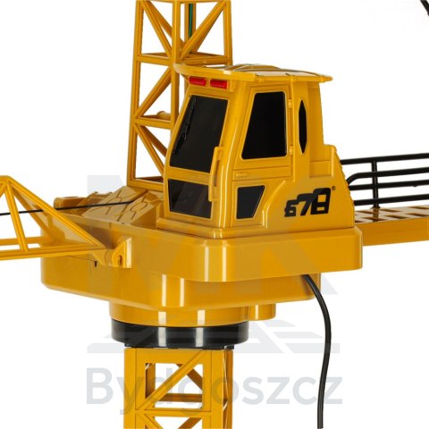 Dźwig Żuraw budowlany zdalnie sterowany RC z hakiem 4CH 128cm Dźwig Żuraw budowlany zdalnie sterowany RC z hakiem 4CH 128cm