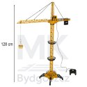 Dźwig Żuraw budowlany zdalnie sterowany RC z hakiem 4CH 128cm
