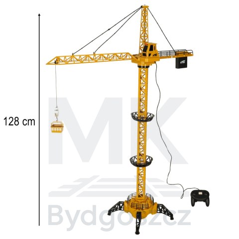 Dźwig Żuraw budowlany zdalnie sterowany RC z hakiem 4CH 128cm Dźwig Żuraw budowlany zdalnie sterowany RC z hakiem 4CH 128cm