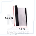 Folia rolka aksamitna czarna 1,35x15m