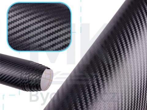 Folia rolka carbon 3D czarna 1,27x28m Folia rolka carbon 3D czarna 1,27x28m