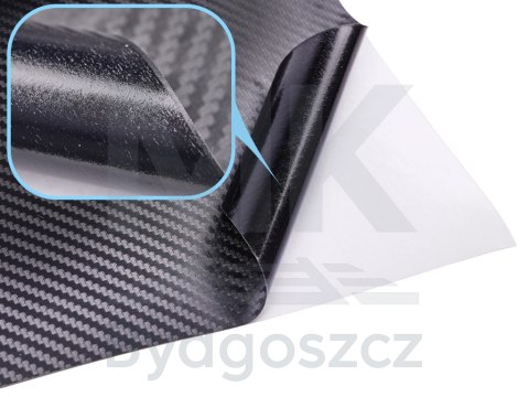 Folia rolka carbon 3D czarna 1,52x30m Folia rolka carbon 3D czarna 1,52x30m