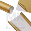 Folia rolka carbon 3D złota 1,27x28m