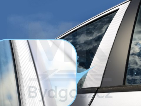 Folia rolka carbon 4D biała 1,52x30m Folia rolka carbon 4D biała 1,52x30m