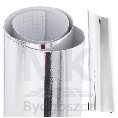 Folia rolka lustrzana lustro chrom srebrna 1,52x18m Folia rolka lustrzana lustro chrom srebrna 1,52x18m