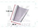 Folia rolka matowa gładka srebrna 1,52x28m