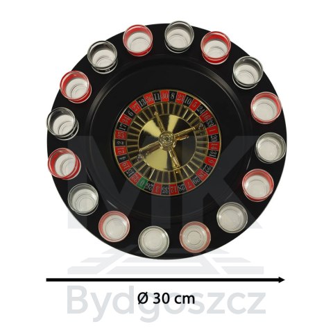Imprezowa ruletka alkoholowa gra zestaw prezent na urodziny + kieliszki 16 szt. Imprezowa ruletka alkoholowa gra zestaw prezent na urodziny + kieliszki 16 szt.