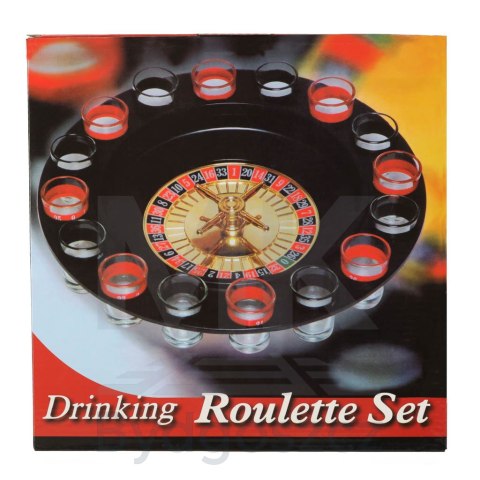 Imprezowa ruletka alkoholowa gra zestaw prezent na urodziny + kieliszki 16 szt. Imprezowa ruletka alkoholowa gra zestaw prezent na urodziny + kieliszki 16 szt.