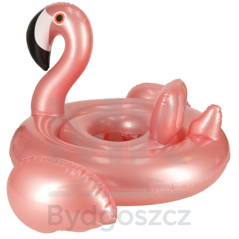 Kółko do pływania dla niemowląt koło pontonik dla dzieci z siedziskiem kółko plażowe flaming max 20kg 1-3lata 60 cm Kółko do pływania dla niemowląt koło pontonik dla dzieci z siedziskiem kółko plażowe flaming max 20kg 1-3lata 60 cm