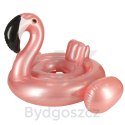Kółko do pływania dla niemowląt koło pontonik dla dzieci z siedziskiem kółko plażowe flaming max 20kg 1-3lata 60 cm