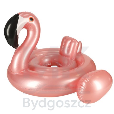 Kółko do pływania dla niemowląt koło pontonik dla dzieci z siedziskiem kółko plażowe flaming max 20kg 1-3lata 60 cm Kółko do pływania dla niemowląt koło pontonik dla dzieci z siedziskiem kółko plażowe flaming max 20kg 1-3lata 60 cm