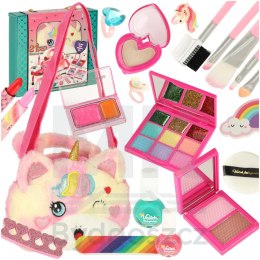 Kosmetyki do makijażu make up lakiery torebka zestaw 21 elementów