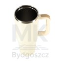 Kubek termiczny ze słomką i uchwytem termos 1200ml kremowy