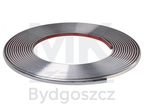 Listwa chromowana ozdobna samoprzylepna do samochodu 13mm x 15m Listwa chromowana ozdobna samoprzylepna do samochodu 13mm x 15m
