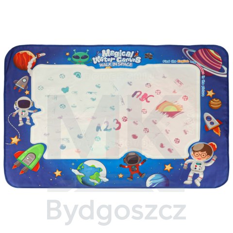 Mata wodna do malowania rysowania wodą mazaki pieczątki szablony wałek 120x90cm kosmos Mata wodna do malowania rysowania wodą mazaki pieczątki szablony wałek 120x90cm kosmos