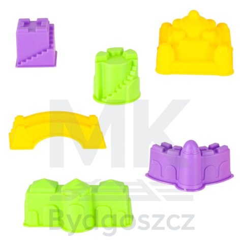 Piasek dla dzieci 1100g zamek pojazdy foremki figurki zestaw kreatywny Piasek dla dzieci 1100g zamek pojazdy foremki figurki zestaw kreatywny
