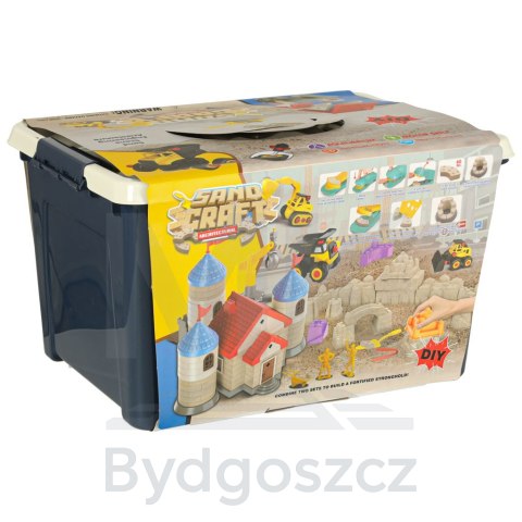 Piasek dla dzieci 1100g zamek pojazdy foremki figurki zestaw kreatywny Piasek dla dzieci 1100g zamek pojazdy foremki figurki zestaw kreatywny