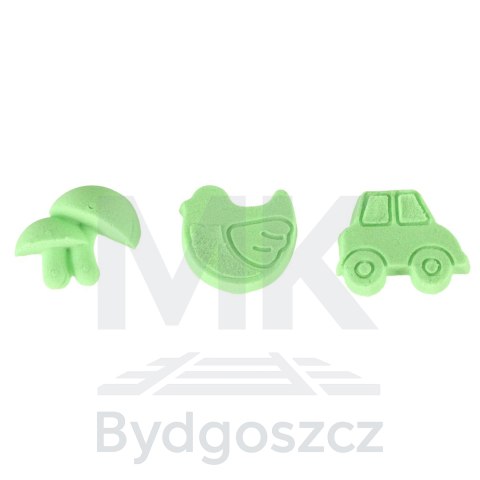 Piasek dla dzieci 1kg w woreczku zielony Piasek dla dzieci 1kg w woreczku zielony