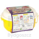 Piasek dla dzieci 750g domek foremki figurki zestaw kreatywny
