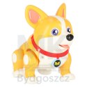 Pies piesek interaktywny robot Corgi świecące uszy muzyka