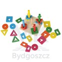 Sorter drewniany układanka zręcznościowa 5 wież
