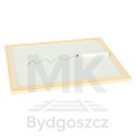 Tablica magnetyczna kredowa wielofunkcyjna farma + kredka marker gąbka