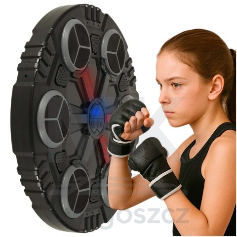Tarcza bokserska treningowa na ścianę trenażer muzyka Bluetooth LED USB