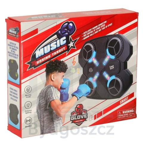 Tarcza bokserska treningowa na ścianę trenażer muzyka światła LED USB Tarcza bokserska treningowa na ścianę trenażer muzyka światła LED USB