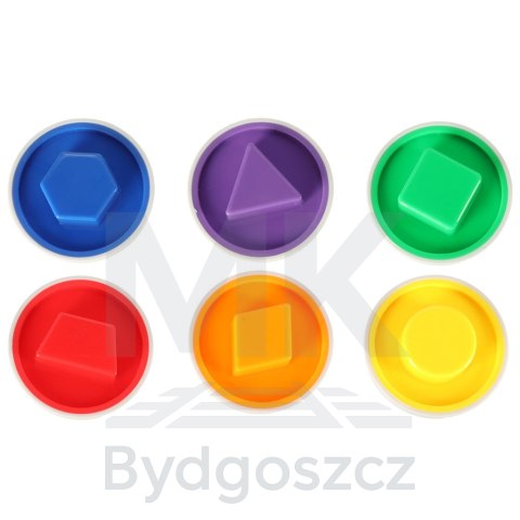 Układanka edukacyjna sorter dopasuj kształty i kolory jajka 6 sztuk Układanka edukacyjna sorter dopasuj kształty i kolory jajka 6 sztuk