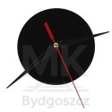 Zegar Ścienny naklejany DIY regulowany czarny cyfry rzymskie 130cm