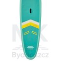 Deska SUP pompowana do pływania z siedzeniem akcesoriami wiosło zestaw turkusowa 350 cm