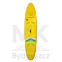 Deska SUP pompowana do pływania z siedzeniem akcesoriami wiosło zestaw żółta 350 cm