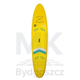 Deska SUP pompowana do pływania z siedzeniem akcesoriami wiosło zestaw żółta 350 cm