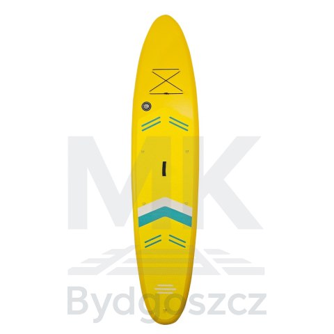 Deska SUP pompowana do pływania z siedzeniem akcesoriami wiosło zestaw żółta 350 cm Deska SUP pompowana do pływania z siedzeniem akcesoriami wiosło zestaw żółta 350 cm