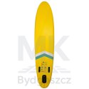Deska SUP pompowana do pływania z siedzeniem akcesoriami wiosło zestaw żółta 350 cm