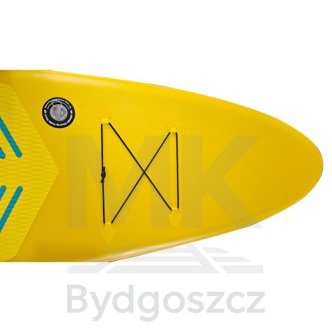 Deska SUP pompowana do pływania z siedzeniem akcesoriami wiosło zestaw żółta 350 cm Deska SUP pompowana do pływania z siedzeniem akcesoriami wiosło zestaw żółta 350 cm