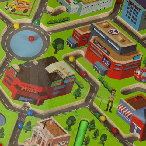 Gra labirynt magnetyczna planszowa drewniana do podróży duże miasto 2 graczy Gra labirynt magnetyczna planszowa drewniana do podróży duże miasto 2 graczy