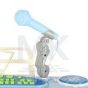 Keyboard dla dzieci pianinko interaktywne organki 37 klawiszy mikrofon statyw niebieskie