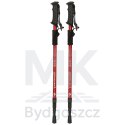 Kijki kije trekkingowe do nordic walking składane 2 sztuki czerwone