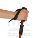 Kijki kije trekkingowe do nordic walking składane 2 sztuki czerwone