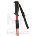 Kijki kije trekkingowe do nordic walking składane 2 sztuki czerwone
