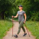 Kijki kije trekkingowe do nordic walking składane 2 sztuki czerwone