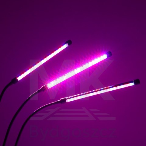 Lampa do roślin LED uprawy wzrostu panel 3 żarówki Lampa do roślin LED uprawy wzrostu panel 3 żarówki