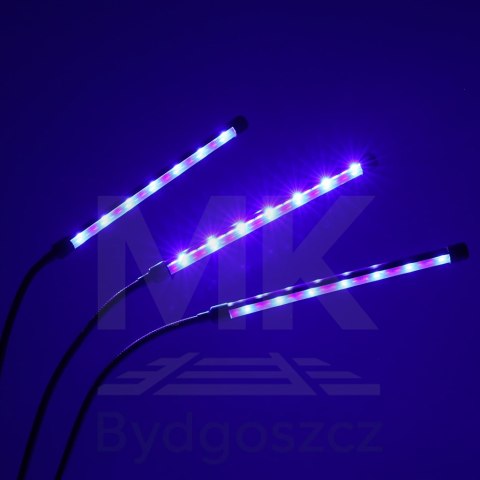 Lampa do roślin LED uprawy wzrostu panel 3 żarówki Lampa do roślin LED uprawy wzrostu panel 3 żarówki