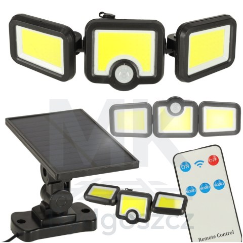 Lampa solarna LED 3w1 z czujnikiem ruchu zmierzchu Lampa solarna LED 3w1 z czujnikiem ruchu zmierzchu